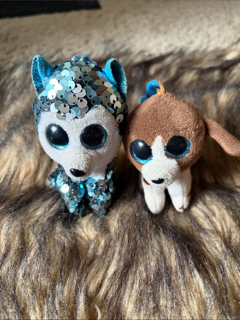 TY Beanie Boos Plush Keychain Backpack Bag Clips Lot Of 4